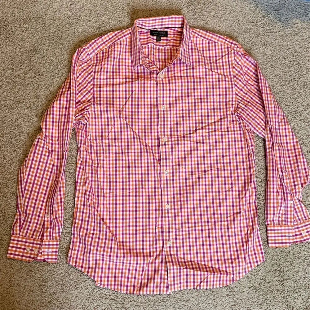 Banana republic Men’s Non Iron Tailored Slim Button Down
